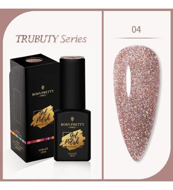 Born Pretty Trubuty Serisi 04 Pembe Işıltılı Kalıcı Simli Oje