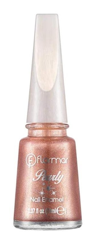 Flormar Pearly 375 Pembe Sedefli Simli Oje