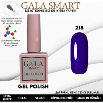 Gala Smart Klasik Seri 218 Mor Parlak Kalıcı Oje