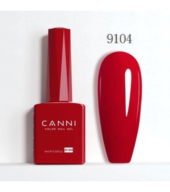 Canni Hema Free 9104 Kırmızı Parlak Kalıcı Oje