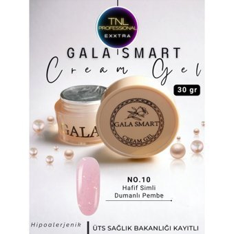 Gala Smart 10 Krem - Pembe Işıltılı Kalıcı Simli Jel Oje