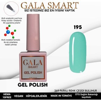 Gala Smart Klasik Seri 195 Mavi Parlak Kalıcı Oje