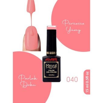 Adanil Misyul Profesyonel 040 Pembe Parlak Kalıcı Oje