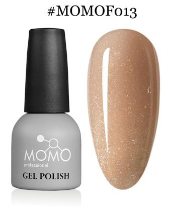 Momo French Base F013 Nude Işıltılı Kalıcı Simli Oje
