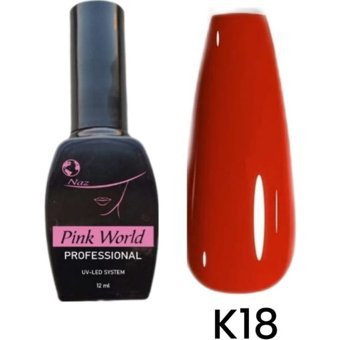 Pink World K18 Pembe Parlak Kalıcı Oje
