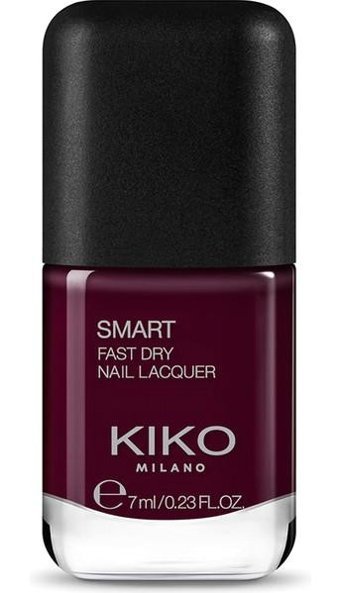 Kiko Milano Smart Fast Dry Rouge Noir 14 Mor Parlak Oje