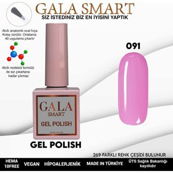 Gala Smart Klasik Seri 91 Pembe Parlak Kalıcı Oje