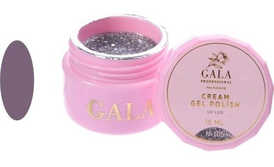 Gala Smart Professional Cream 105 Gümüş Işıltılı Kalıcı Simli Jel Oje