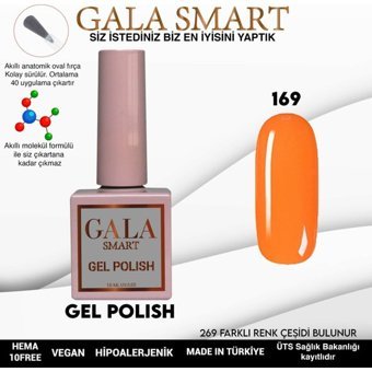 Gala Smart Klasik Seri 169 Turuncu Parlak Kalıcı Oje