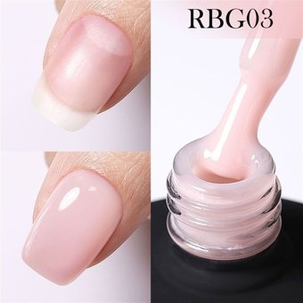 Born Pretty Rubber Base RBG03 Pembe Parlak Kalıcı Oje