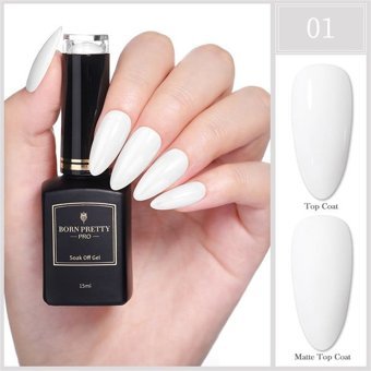 Born Pretty Pro Black Gold Serisi 01 Beyaz Parlak Kalıcı Oje