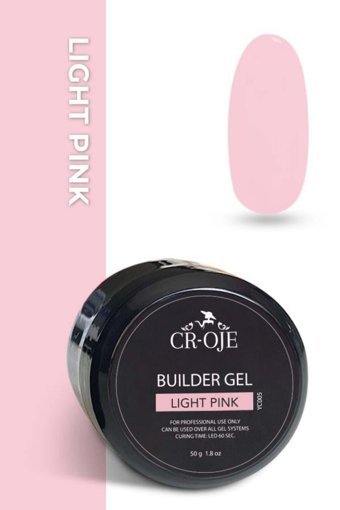 Cr-Oje Light Pink Pembe Mat Kalıcı Jel Oje