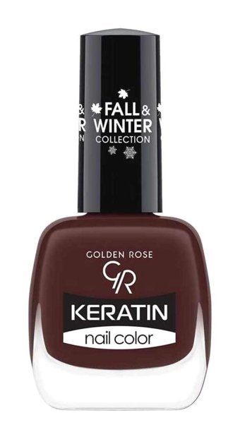 Golden Rose Keratin Nail Color 216 Kahverengi Parlak Oje