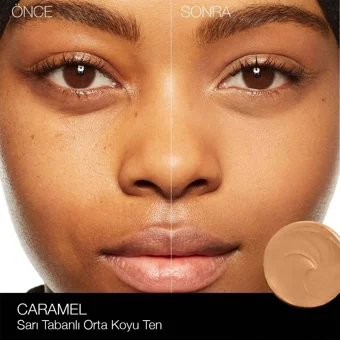 Nars Soft Matte Complete Medium Dark 2 Caramel Nemlendiricili Göz Altı ve Yüz Krem Pot Kapatıcı