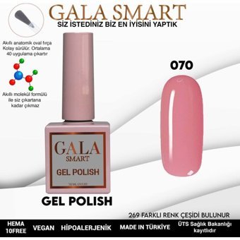 Gala Smart Klasik Seri 70 Pembe Parlak Kalıcı Oje