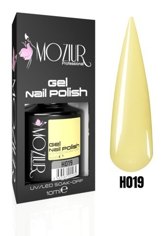Moziur H019 Sarı Parlak Kalıcı Oje