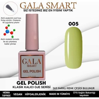 Gala Smart Klasik Seri 5 Yeşil Parlak Kalıcı Oje