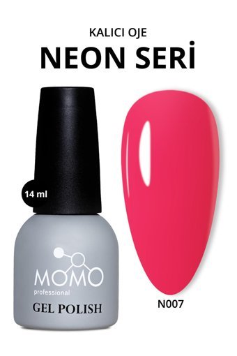 Momo N007 Pembe Neon Kalıcı Oje