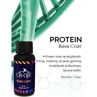 Cr-Oje Protein Base Çok Renkli Parlak Kalıcı Oje