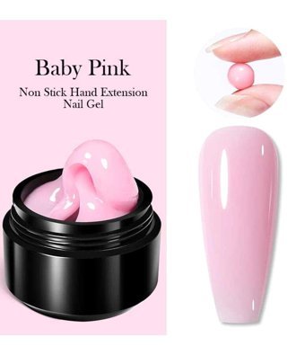 Born Pretty Non Stick Hand Extension Pembe Parlak Kalıcı Jel Oje