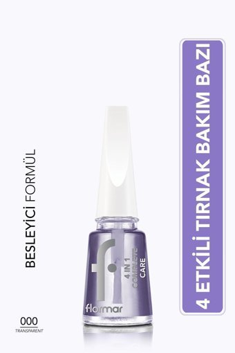 Flormar 4 In 1 Complete Base Coat Şeffaf Parlak Oje