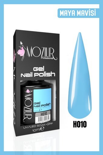 Moziur H010 Mavi Parlak Kalıcı Oje