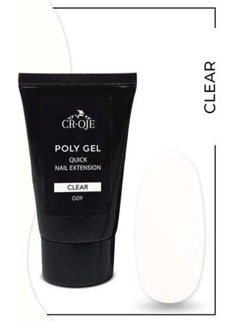 Cr-Oje Poly G09 Beyaz Parlak Kalıcı Jel Oje