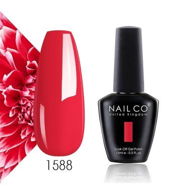 NailCo United Kingdom 1588 Kırmızı Parlak Kalıcı Oje