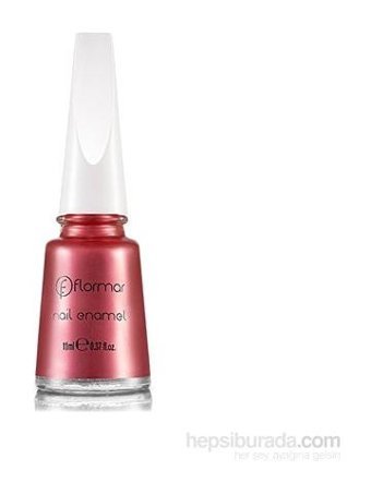 Flormar Nail Enamel 378 Pembe Sedefli Simli Oje