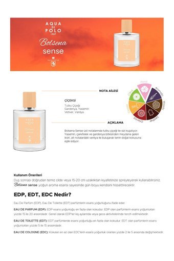 Aqua Di Polo 1987 Bolsena Sense İkili Kadın Parfüm Seti EDP + Krem Renk Çanta