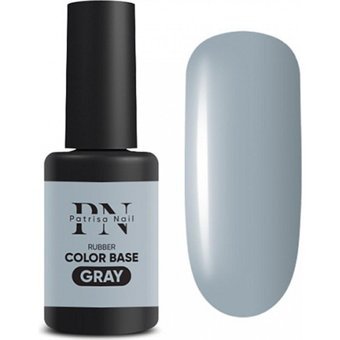 Patrisa Nail Rubber Base Gri Parlak Kalıcı Oje