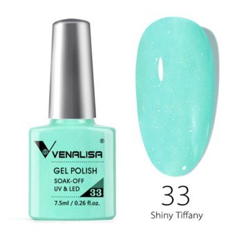 Venalisa Uv Led Shiny Tiffany 33 Mavi Işıltılı Kalıcı Simli Oje