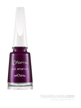 Flormar Nail Enamel 415 Mor Parlak Simli Oje