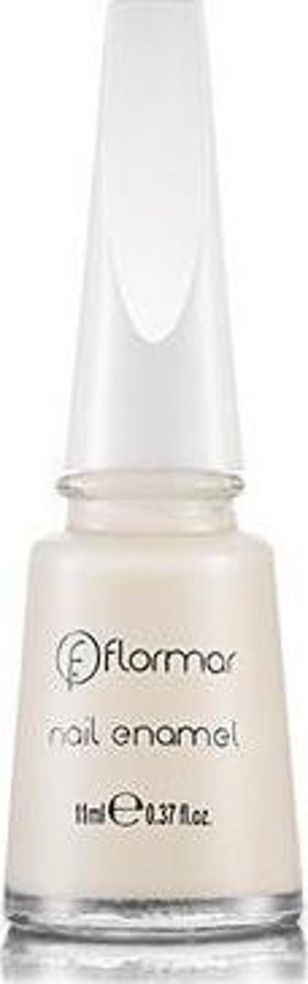Flormar Nail Enamel Beyaz Parlak Oje