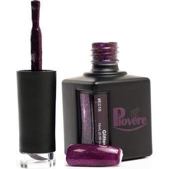 Piovere Glitter E018 Mor Işıltılı Kalıcı Simli Oje