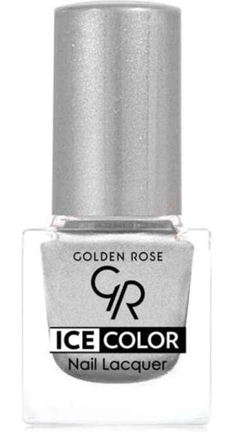 Golden Rose Ice Color Nail Lacquer 157 Gri Parlak Simli Oje