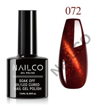NailCo Kedi Gözü NC072 Turuncu Hologram Kalıcı Simli Oje