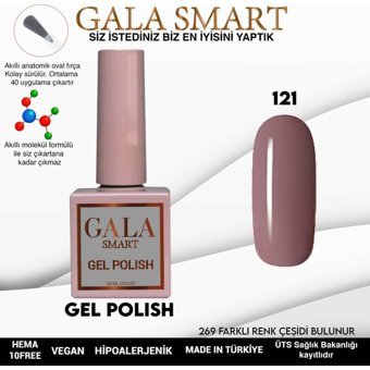 Gala Smart Klasik Seri 121 Mor Parlak Kalıcı Oje