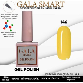 Gala Smart Klasik Seri 146 Sarı Parlak Kalıcı Oje