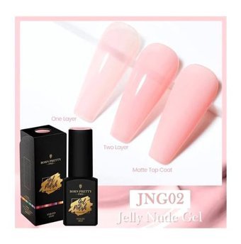 Born Pretty Pro JNG02 Pembe Mat Kalıcı Oje
