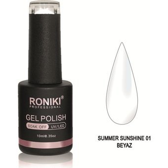 Roniki Summer Sunshine 1 Beyaz Sedefli Kalıcı Oje
