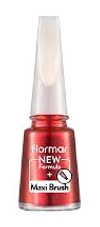 Flormar Maxi Brush PL384 Kırmızı Sedefli Simli Oje