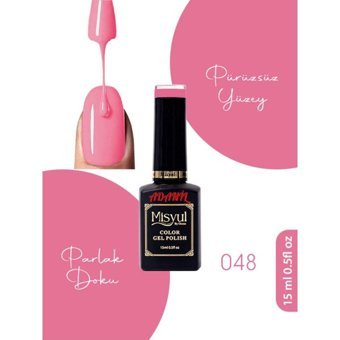 Adanil Misyul Profesyonel 048 Pembe Parlak Kalıcı Oje