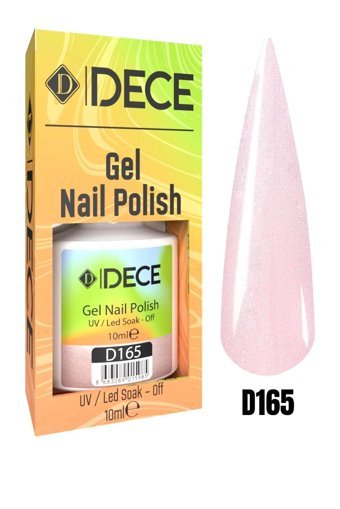 Dece D165 Pembe Sedefli Kalıcı Simli Oje
