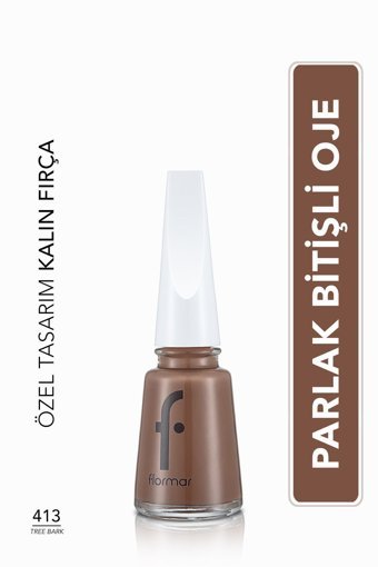 Flormar Nail Enamel 413 Kahverengi Parlak Oje