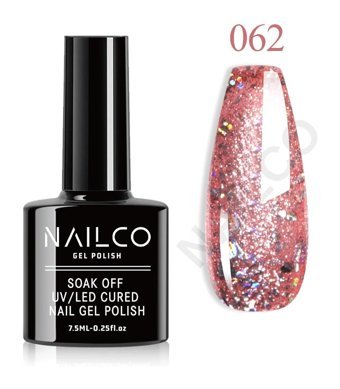 NailCo NC062 Pembe Işıltılı Kalıcı Simli Oje