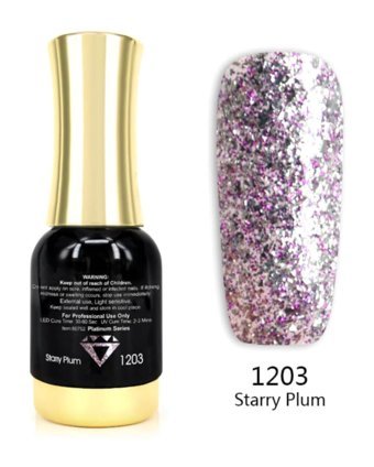 Venalisa Platinum Starry Plum 1203 Mor Işıltılı Kalıcı Simli Oje
