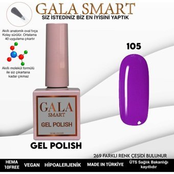 Gala Smart Klasik Seri 105 Mor Parlak Kalıcı Oje