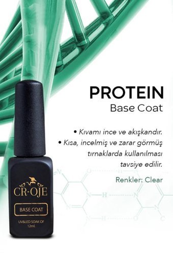 Cr-Oje Base Coat Şeffaf Parlak Kalıcı Oje