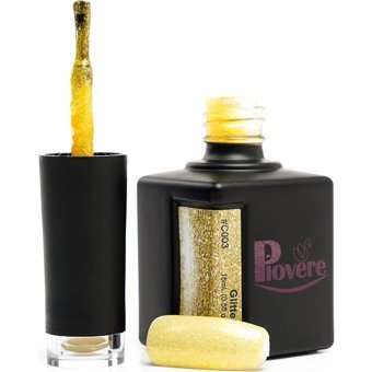 Piovere Ivory Serisi Passionate Petals C003 Sarı Işıltılı Kalıcı Simli Oje